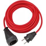 Quality plastic extension cable 10m red H05VV-F 3G1,5