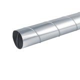Winding folding tube, DN 125, galvanized steel sheet, 2 m long