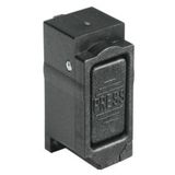 Push-button insert for AC/KC enclosures