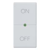 Button 1M ON/OFF symbols Silver