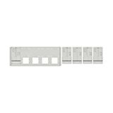 Set Meter box insert 1-row, 5 meter boards / 9 Modul heights