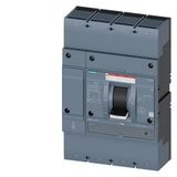 Circuit breaker 3VA5 UL frame 800 breaking capacity class C 100 kA @ 480V 4-pole