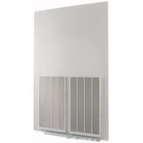 Front plate (section high), ventilated, W=1200mm, IP42, grey