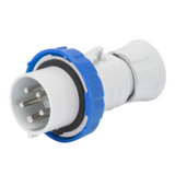 STRAIGHT PLUG HP - IP66/IP67/IP68/IP69 - 3P+N+E 32A 200-250V 50/60HZ - BLUE - 9H - SCREW WIRING