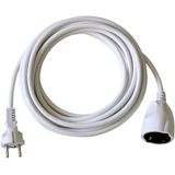 Plastic Extension Cable White 5m H05VV-F 3G1,5