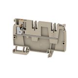 Feed-through terminal block, PUSH IN, 4 mm², 250 V, 32 A, Number of co