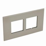 British standard plate Arteor square version 4 modules - champagne