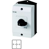 ON-OFF switches, T0, 20 A, surface mounting, 2 contact unit(s), Contacts: 4, 90 °, maintained, With 0 (Off) position, 0-1-0-1, Design number 15042