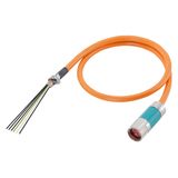 Power cable pre-assembled type: 6FX5002-5DS23 (1FT/1FK/1PH for SINAMICS) 4x 16+(2x1.5) C Connector Sz. 3/ring cable lug UL/CSA DESINA MOTION-CONNEC...