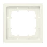 DELTA style, titanium white frame 1-fold, 82x 82 mm