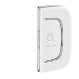 Cover plate Valena Allure - regulation symbol - right-hand side mounting - white
