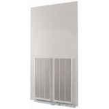 Front plate (section high), ventilated, W=1000mm, IP42, grey