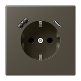 SCHUKO socket with USB charger LC32140 LC1520-15CA241