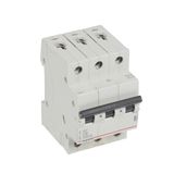 MCB RX³ 6000 - 3P - 400V~ - 6 A - C curve - prong/fork type supply busbars