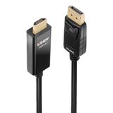 5m Display Port to HDMI 4K60Hz Adapter Cable with HDR Connects a single DisplayPort device to a HDMI® Display with a maximum resolution of 4096x2160@60Hz