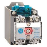 Allen-Bradley 700DC-P000Z1 NEMA Heavy-Duty Industrial Relay, 10 Amp AC Contact Rating, 115-125V DC, Open Type Relay Rail Mount