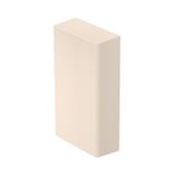 BRK ES70130 cws  SIGNA BASE end piece, 34x137x73, creamy white Polycarbonate/Acrylonitrile butadiene styrene