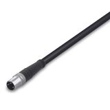 Sensor/Actuator cable M8 plug straight 3-pole