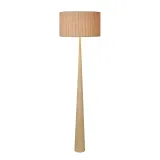 CONOS Floor Lamp E27 H177 D48cm Wood/Shade Brown