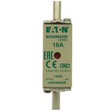 Fuse-link, low voltage, 16 A, AC 500 V, NH000, aM, IEC, dual indicator