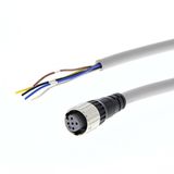 IO-Link cable, Smartclick M12 straight socket (female), 5-poles, A cod