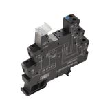 Relay socket, IP20, 60 V UC ±10 %, Rectifier, 2 CO contact , 10 A, Scr