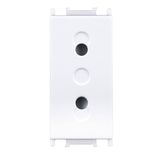 Socket without ground 1M, white