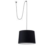 CONGA PENDANT LAMP WITH PLUG E27 ø500*350*ø450 BLA