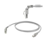 Ethernet Patchcable, RJ45 IP 20, Angled 270°, RJ45 IP 20, Number of po