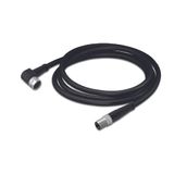 Sensor/Actuator cable M8 socket angled M8 plug straight