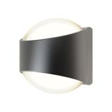 Misano Curve IP65 Bi-Directional Wall Light Warm White Graphite