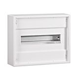 Wall-mounting distribution board, 1-row - 12MW, without door