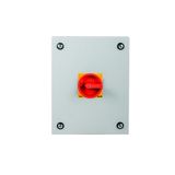 Main switch, T3, 32 A, surface mounting, 4 contact unit(s), 6 pole, 1 N/O, 1 N/C, Emergency switching off function, Lockable in the 0 (Off) position,