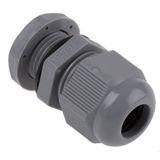 Cable gland, M32, 18-25mm, PA6, grey RAL7001, IP68 (w Locknut and O-ring)