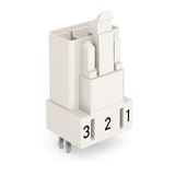 Plug for PCBs straight 3-pole white