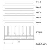 BP-O-BN-1000/15-4Z Eaton xEnergy Basic meter cabinet equipped
