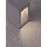 Gray Cement Glass Diffuser LED 6 Watt 450Lm 3000K 120-230V IP65 L: 12 W: 12 H: 25 cm