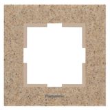 Karre Plus Accessory Corian - Sandstone Two Gang Frame