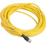 Pre wired connectors XZ, straight female, 1/2"20 UNF, 3 pins, cable PVC 10 m