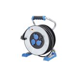 „IronCoat“ Xperts metal cable reel 320mmO, 50m H07RN-F 3G1,5, 3 sockets 230V/16A