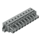 1-conductor female connector CAGE CLAMP® 2.5 mm² gray