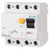 Residual current circuit breaker (RCCB), 25A, 4p, 300mA, type S/F
