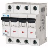 Miniature circuit breaker (MCB), 40 A, 4p, characteristic: C