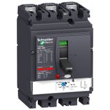 circuit breaker ComPact NSX160F, 36 kA at 415 VAC, MA trip unit 150 A, 3 poles 3d