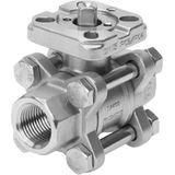 VZBA-1"-GG-63-T-22-F0405-V4V4T Ball valve