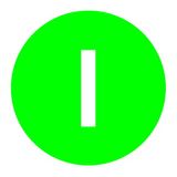 Button plate, mushroom green, I