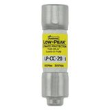 Fuse-link, LV, 20 A, AC 600 V, 10 x 38 mm, CC, UL, time-delay, rejection-type