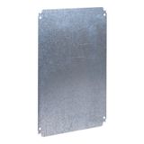 Metallic mounting plate for PLS box 18x27cm