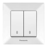 Arkedia White Two Gang Switch-Two Way Switch