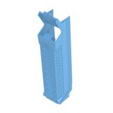 Side element, IP20 in installed state, Plastic, light blue, Width: 22.